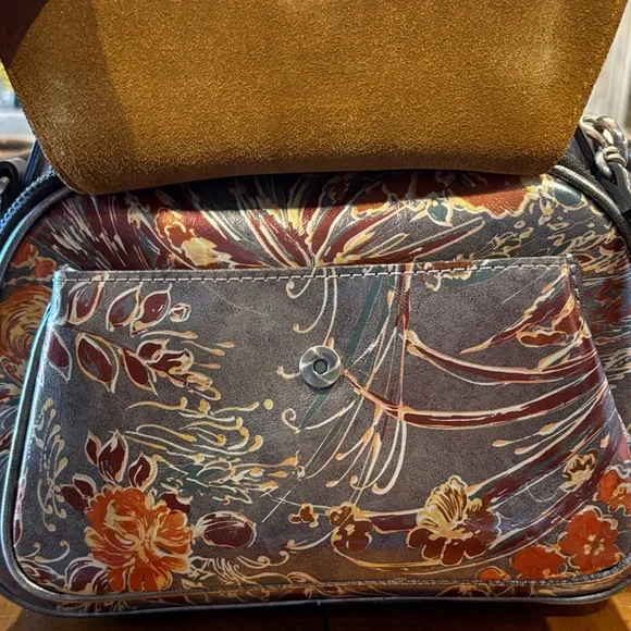 Patricia Nash Multicolor Floral Leather Shoulder Bag - Picture 4 of 10